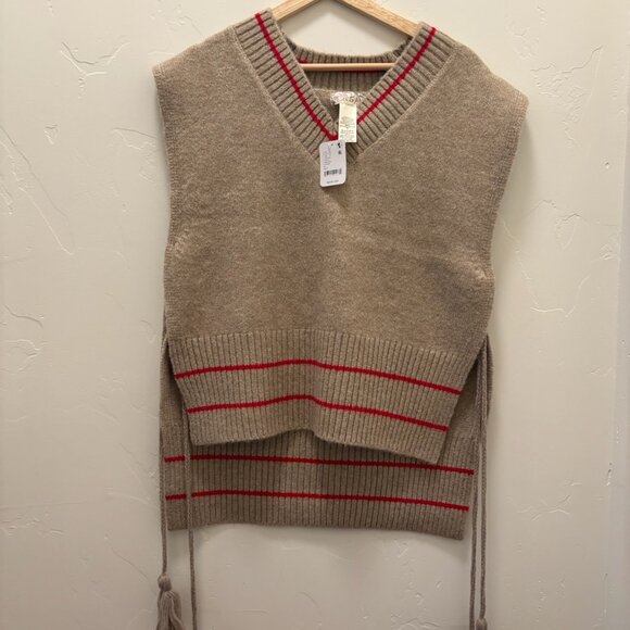 Free People All Star Stripe Poncho NWT * - Picture 6 of 8